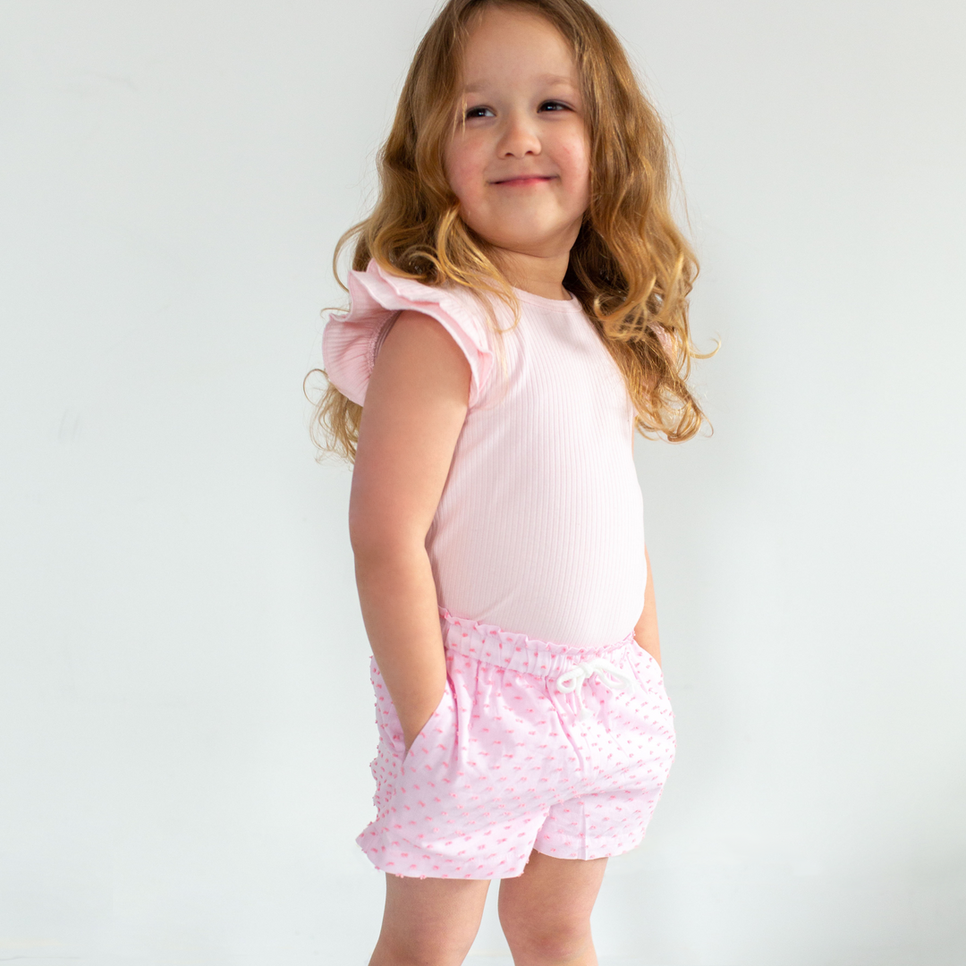 Elsa Flutter Tank in Ballet Slipper Styled