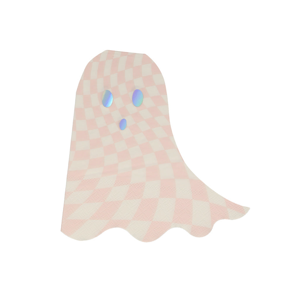 pink checker ghost plates