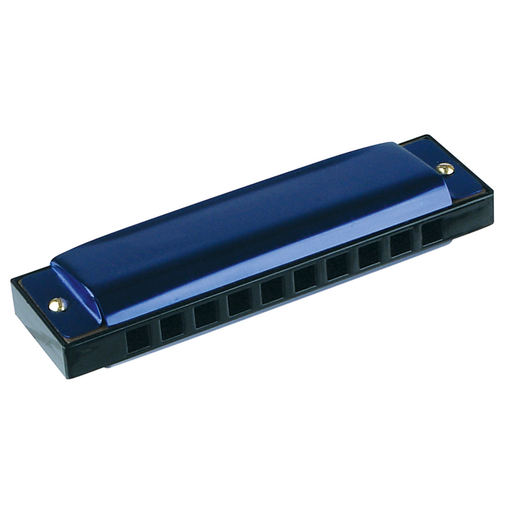 4" Metal Harmonica actual