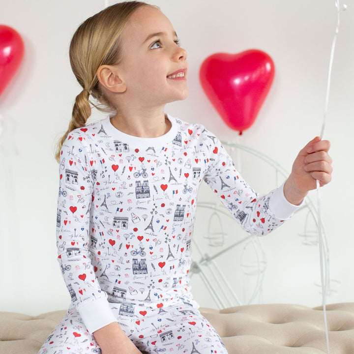 City of Love PJS on little girl