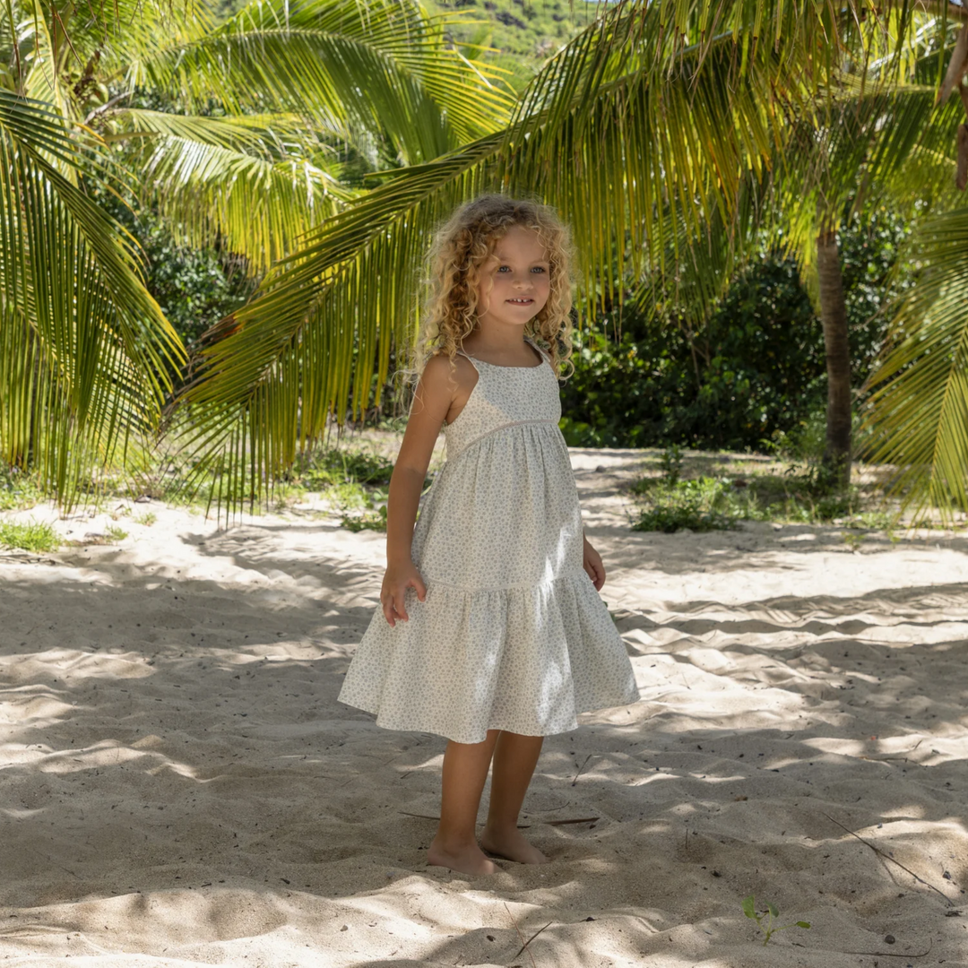 a girl wearing Alice Dress in Mini Flowers