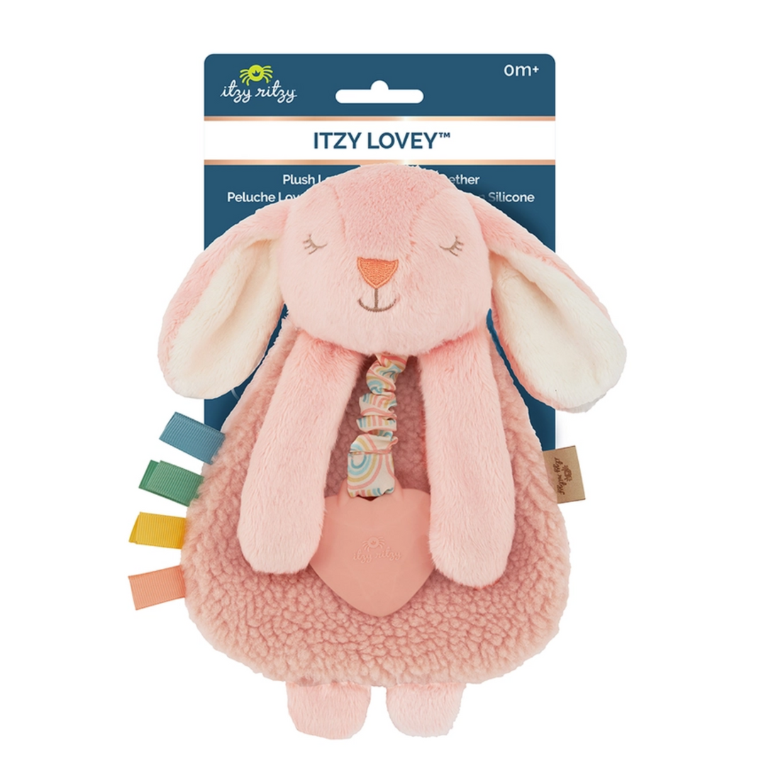 Ana the Bunny Itzy Lovey Plush and Teether Toy front