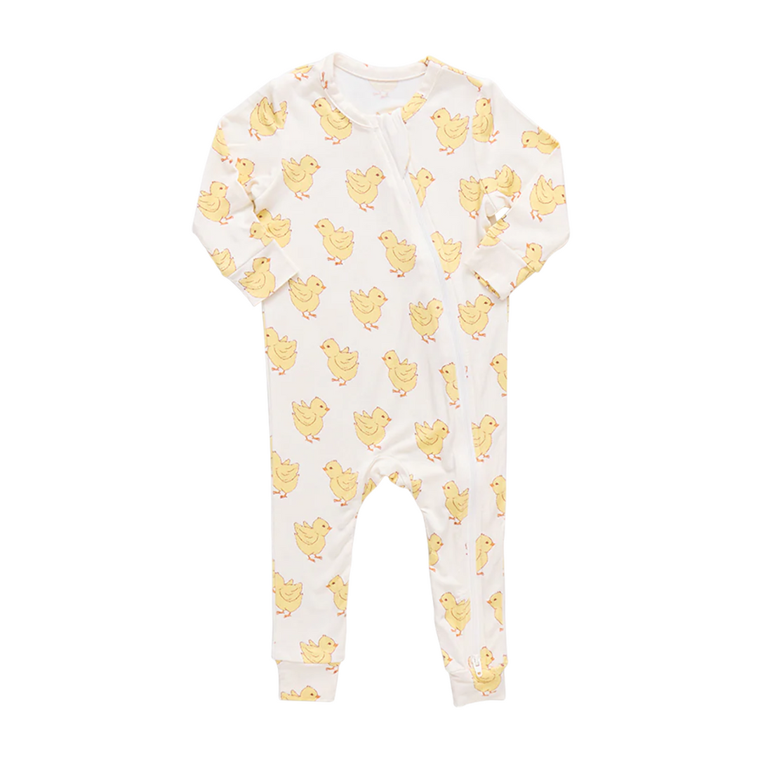 Baby Bamboo Romper - Chicks front