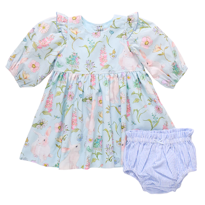 Baby Brooke Dress Set - Botanical Bunnies front