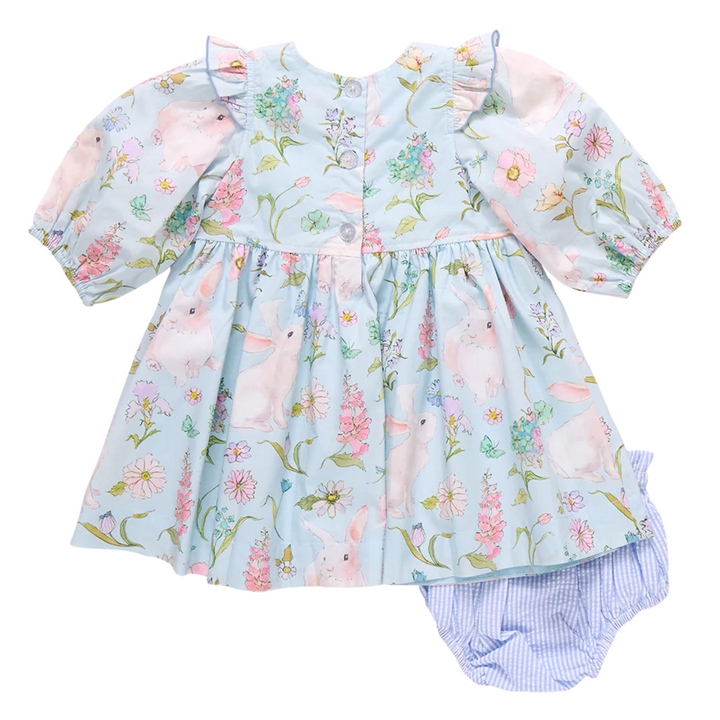 Baby Brooke Dress Set - Botanical Bunnies back