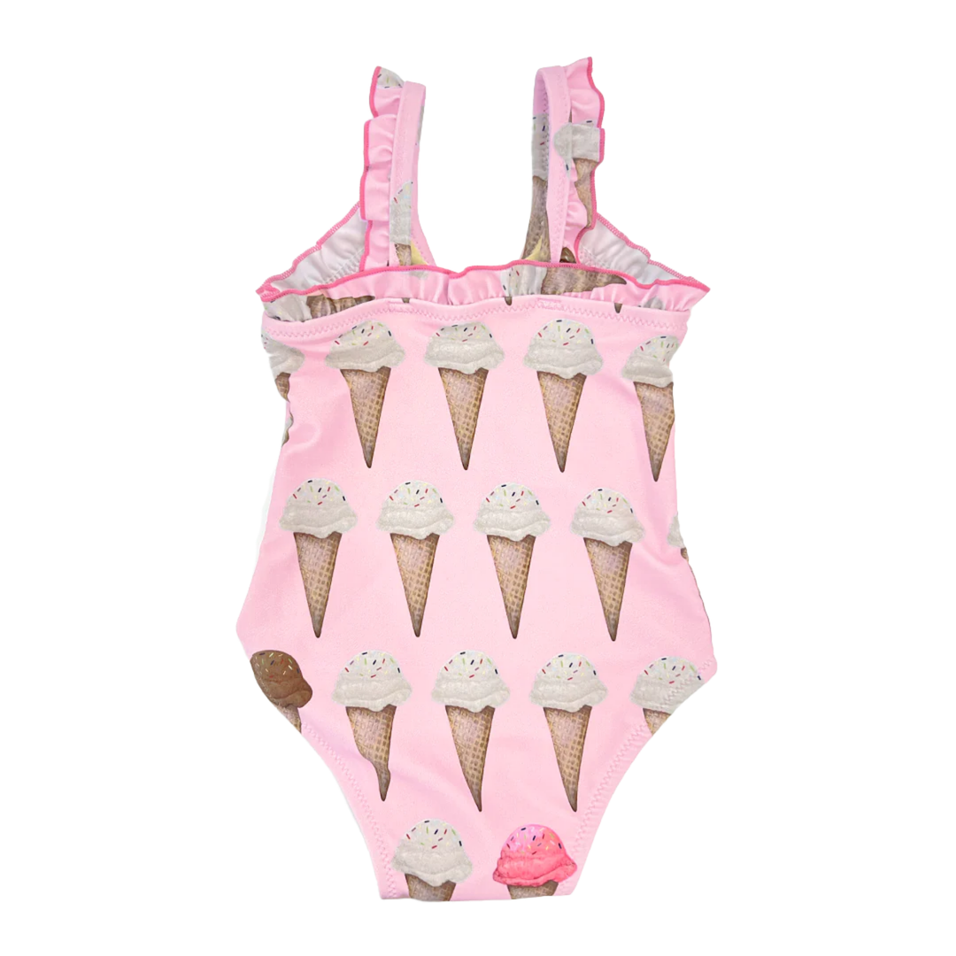 Baby Claire Suit - Neapolitan Ice Cream Cones back