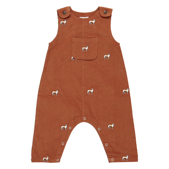 Baby Corduroy Noah Jumper - Dog Embroidery front