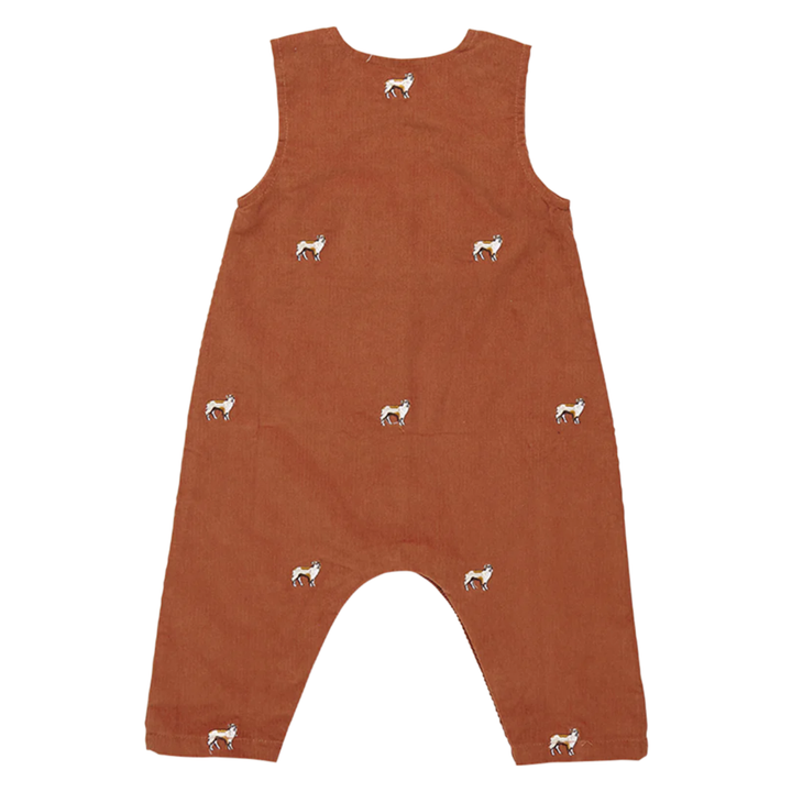 Baby Corduroy Noah Jumper - Dog Embroidery back