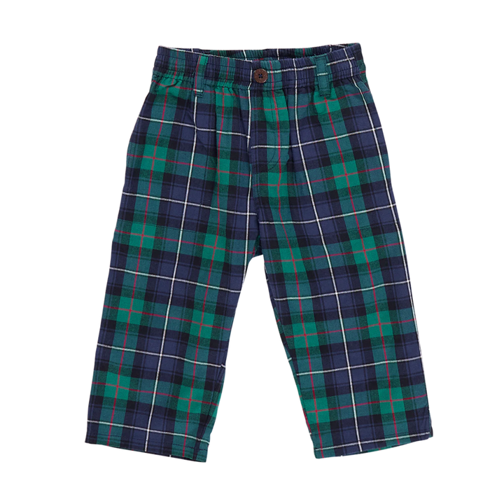 Baby  Jackson Pant - Green Tartan front