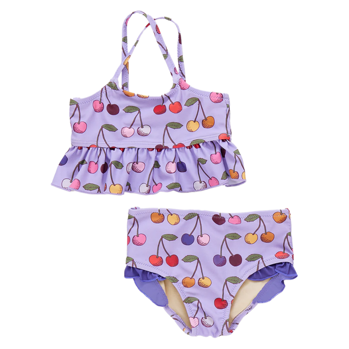 Baby Joy Tankini - Lavender Cherry front