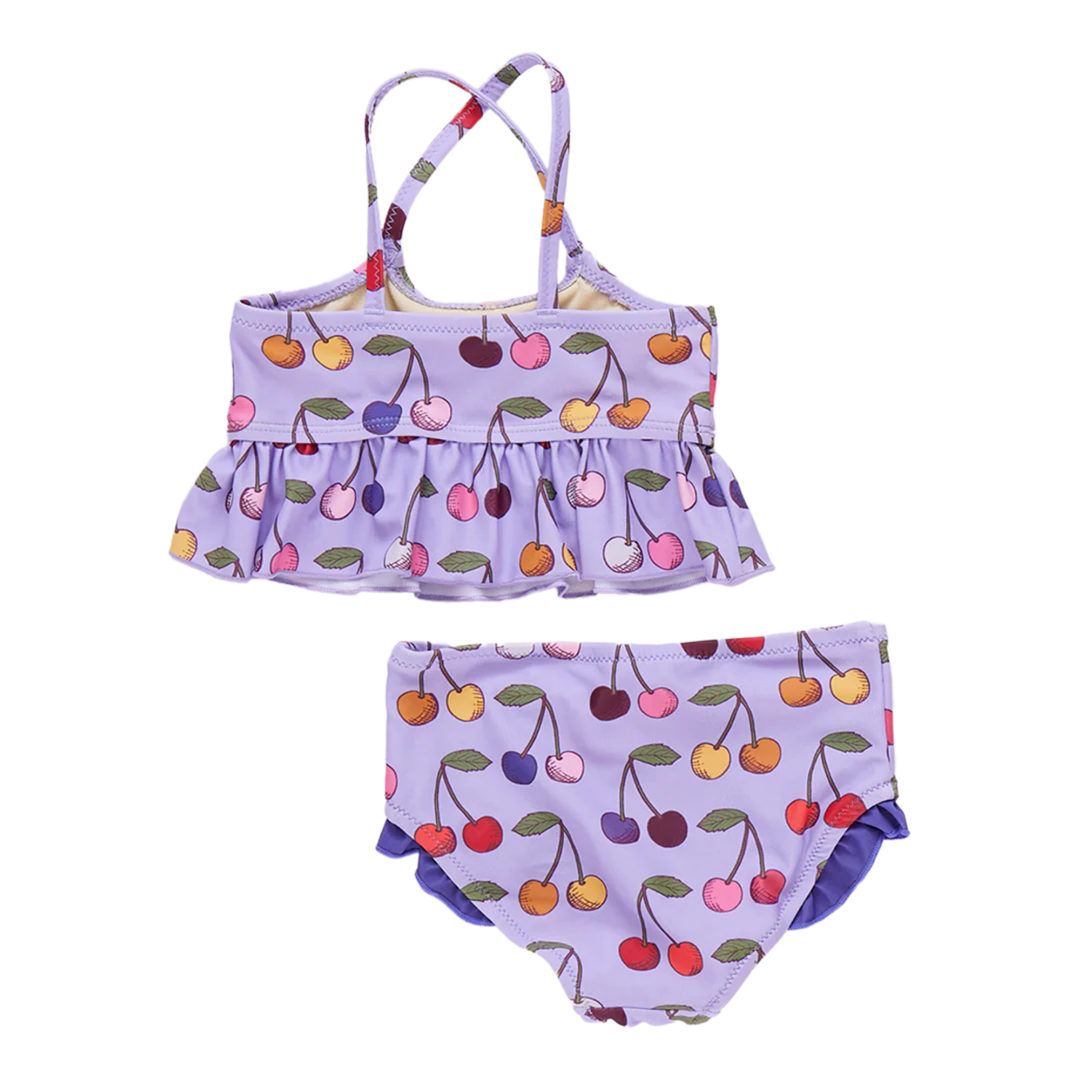 Baby Joy Tankini - Lavender Cherry back