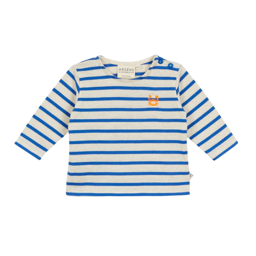 Baby Sailor Shirt in Electric Blue front