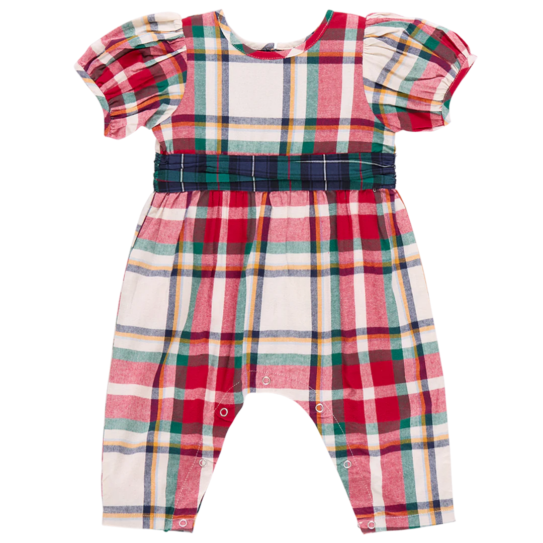 Baby Ruby Jumper - Holiday Tartan front