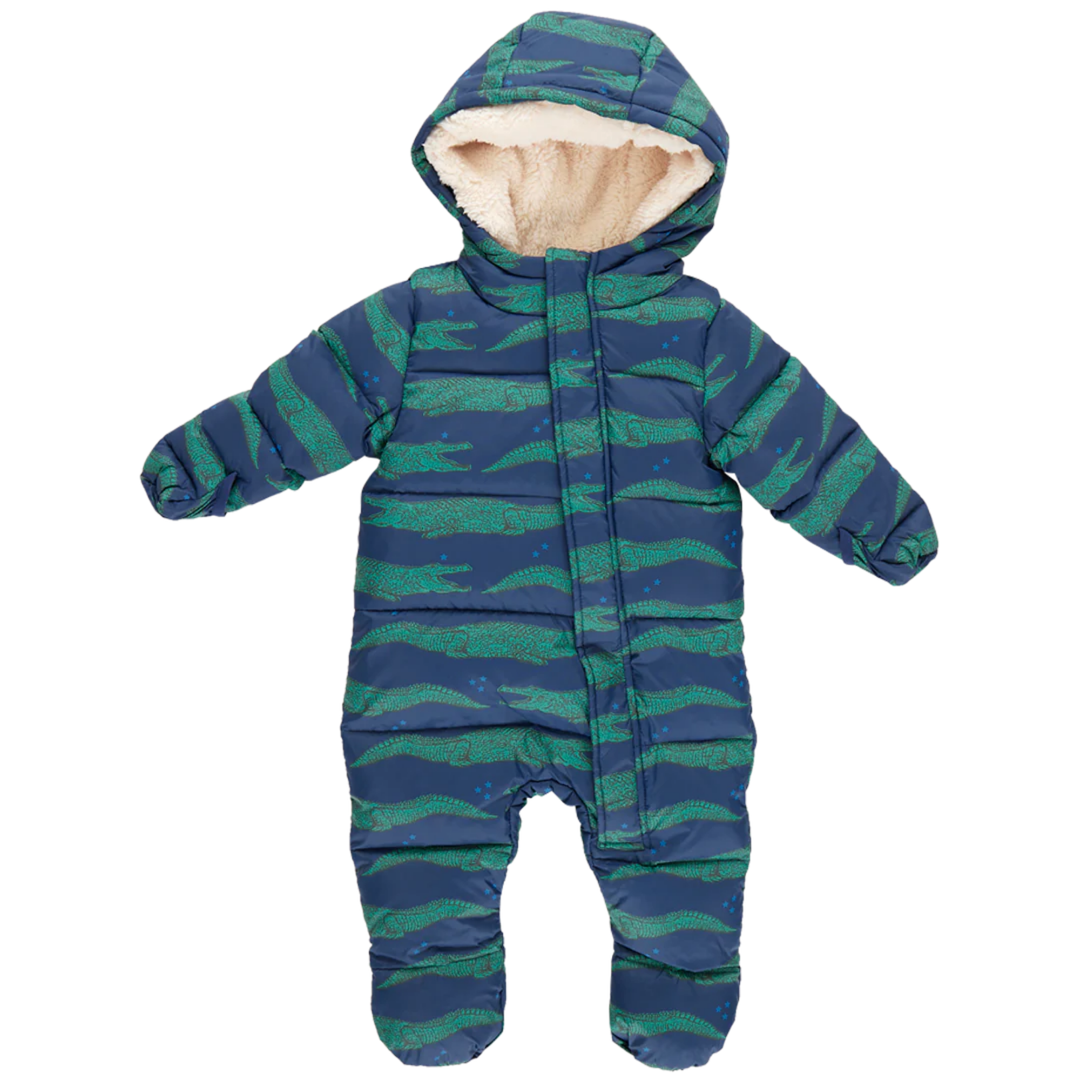 Baby Snowsuit - Crocodiles front