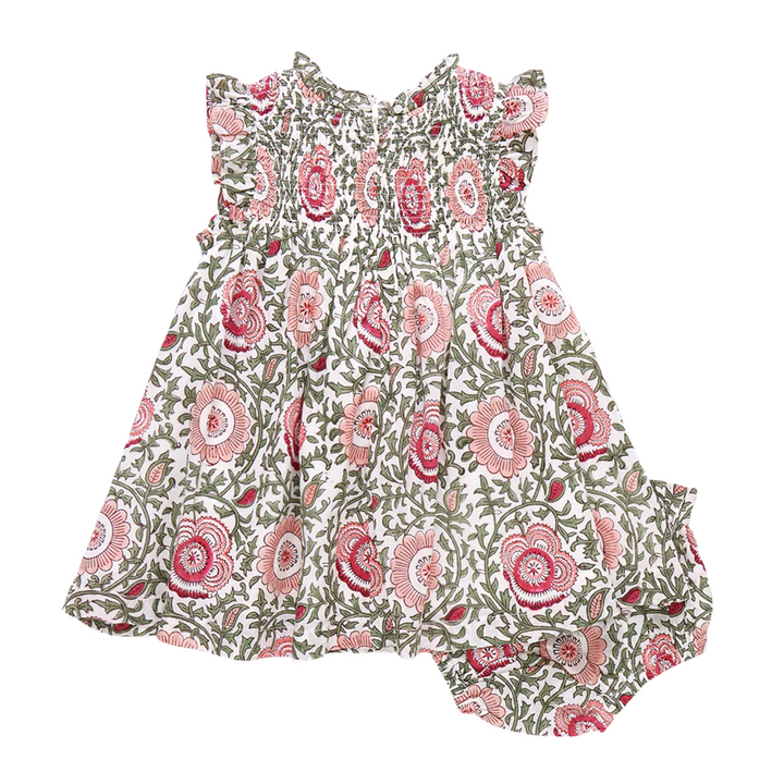 Baby Stevie Dress Set - Pink Lisbon Floral front