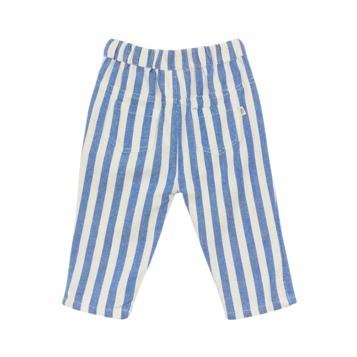 Baby Trousers in Cobalt Stripe back