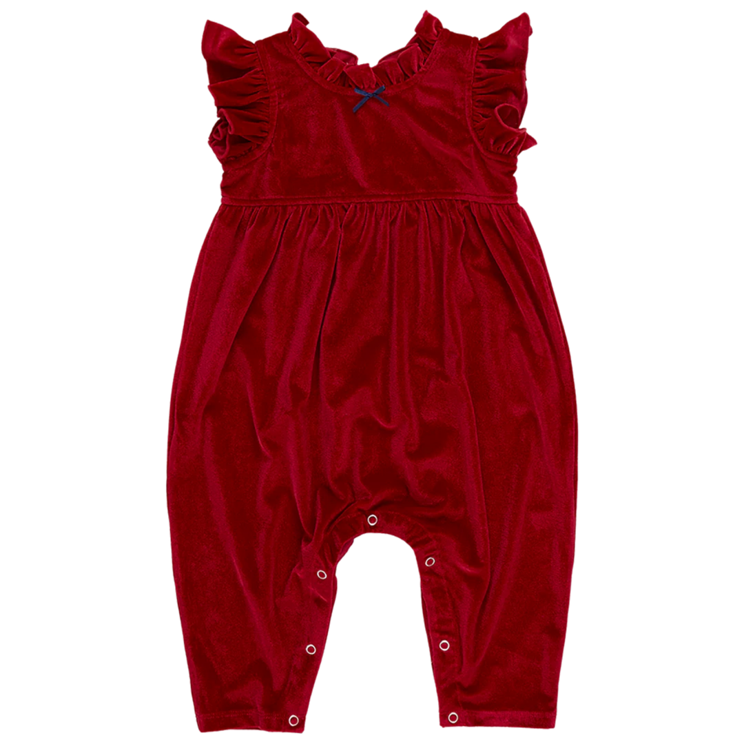 Baby Velour Jennifer Jumper - Red front