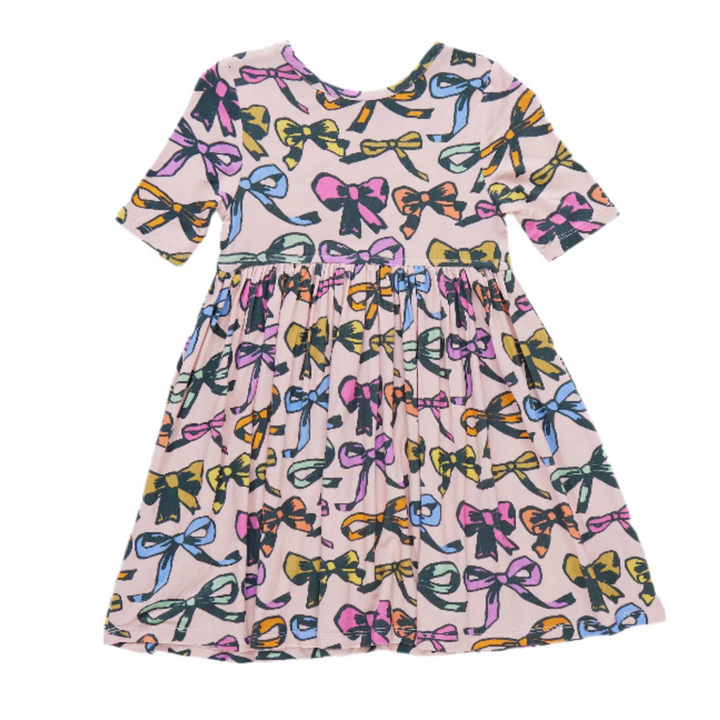 Bamboo Steph Dress - Multi Bows back