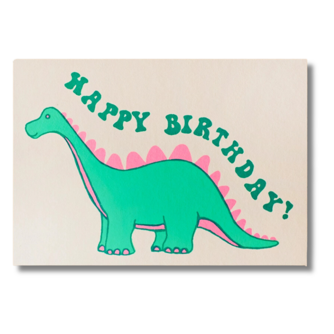 Birthday Dino Card front