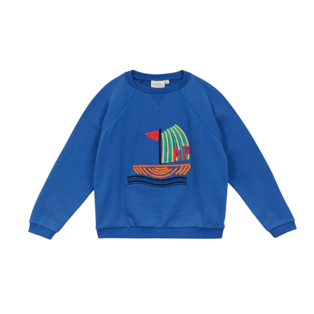 Boat Sweatshirt in Cobalt front