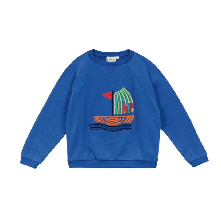 Boat Sweatshirt in Cobalt front