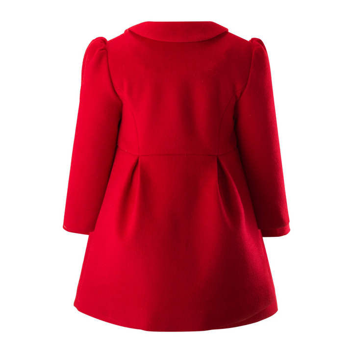 Bow Trim Coat in Red back