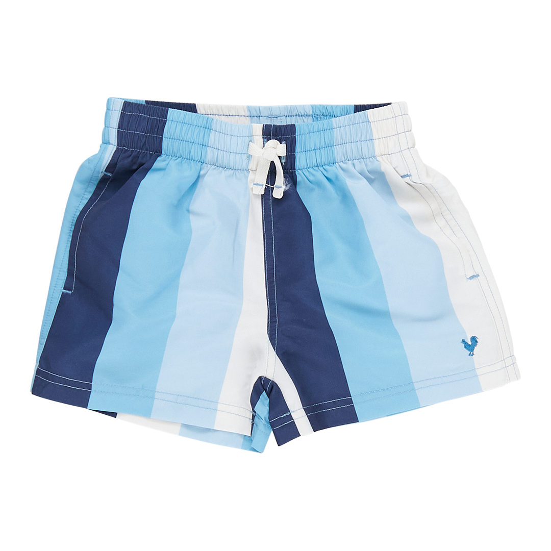 Swim Trunk - Ocean Stripe front