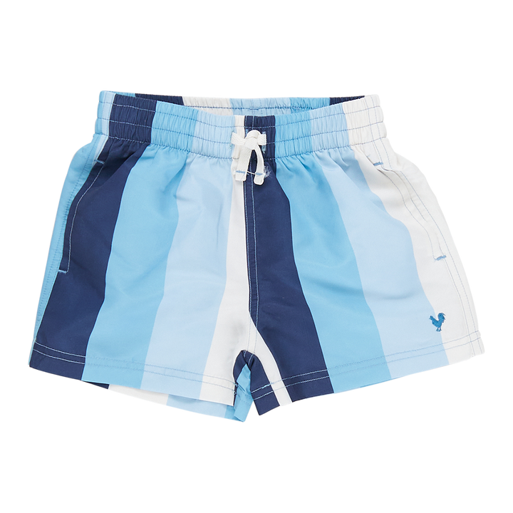 Swim Trunk - Ocean Stripe front