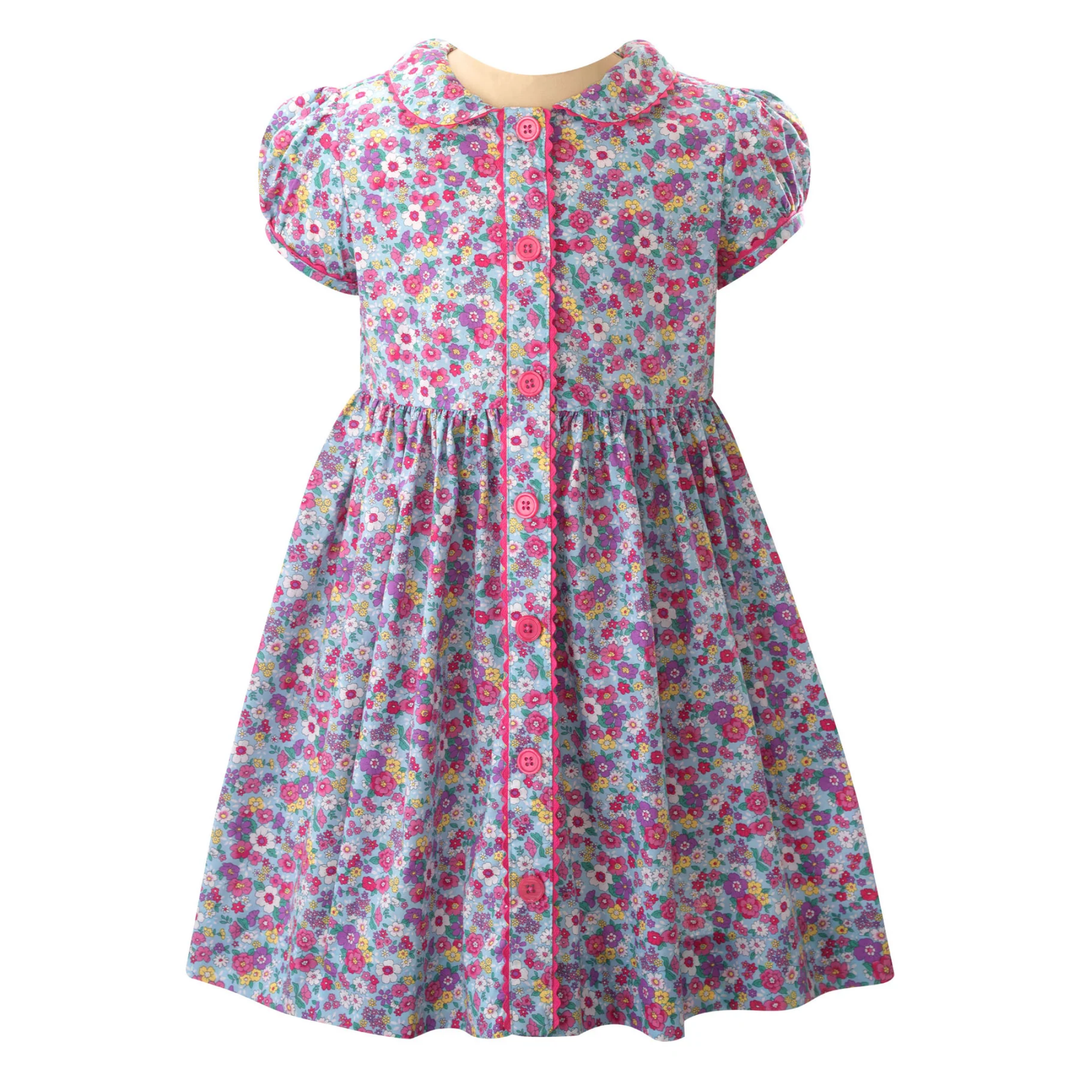 Candy Floral Button-Front Dress front