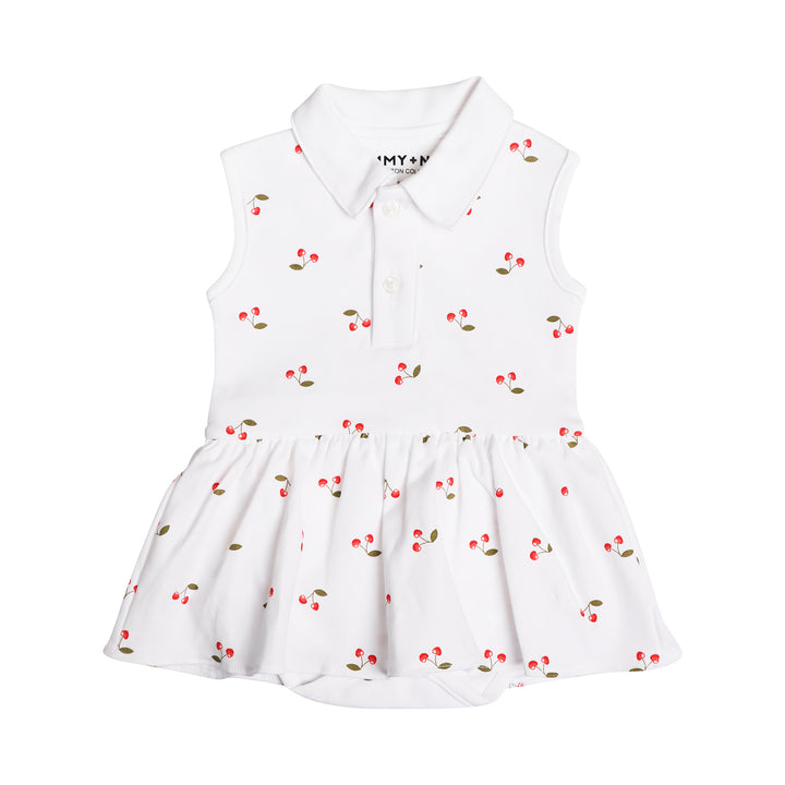 Cheery Cherry Polo Riley Romper