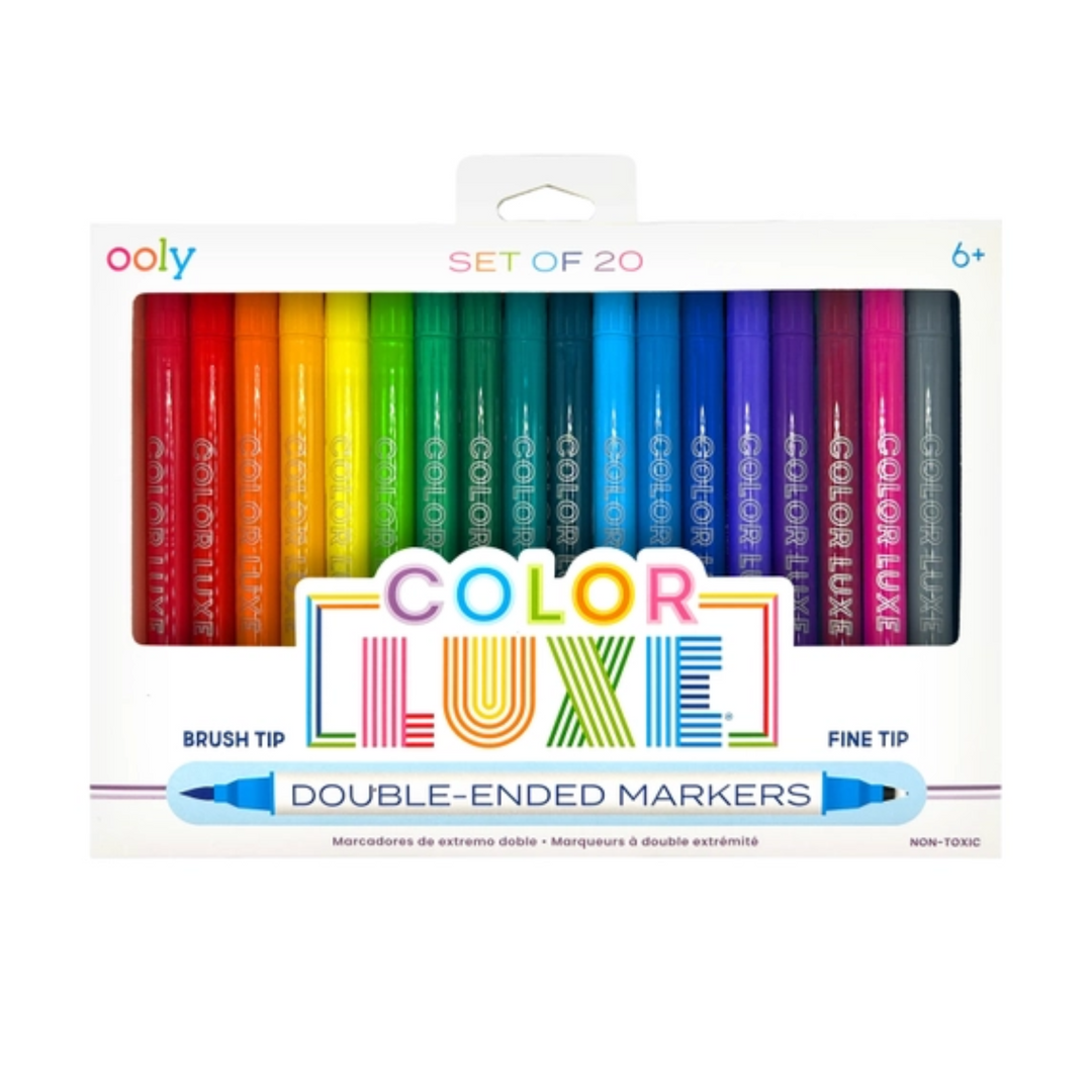 Color Luxe Double-Ended Markers - 20 pack front