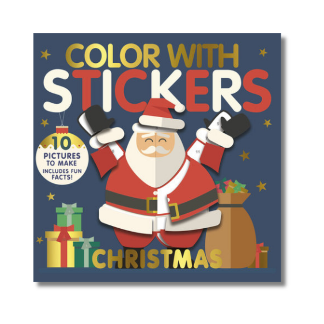 Color with Stickers: Christmas Book front