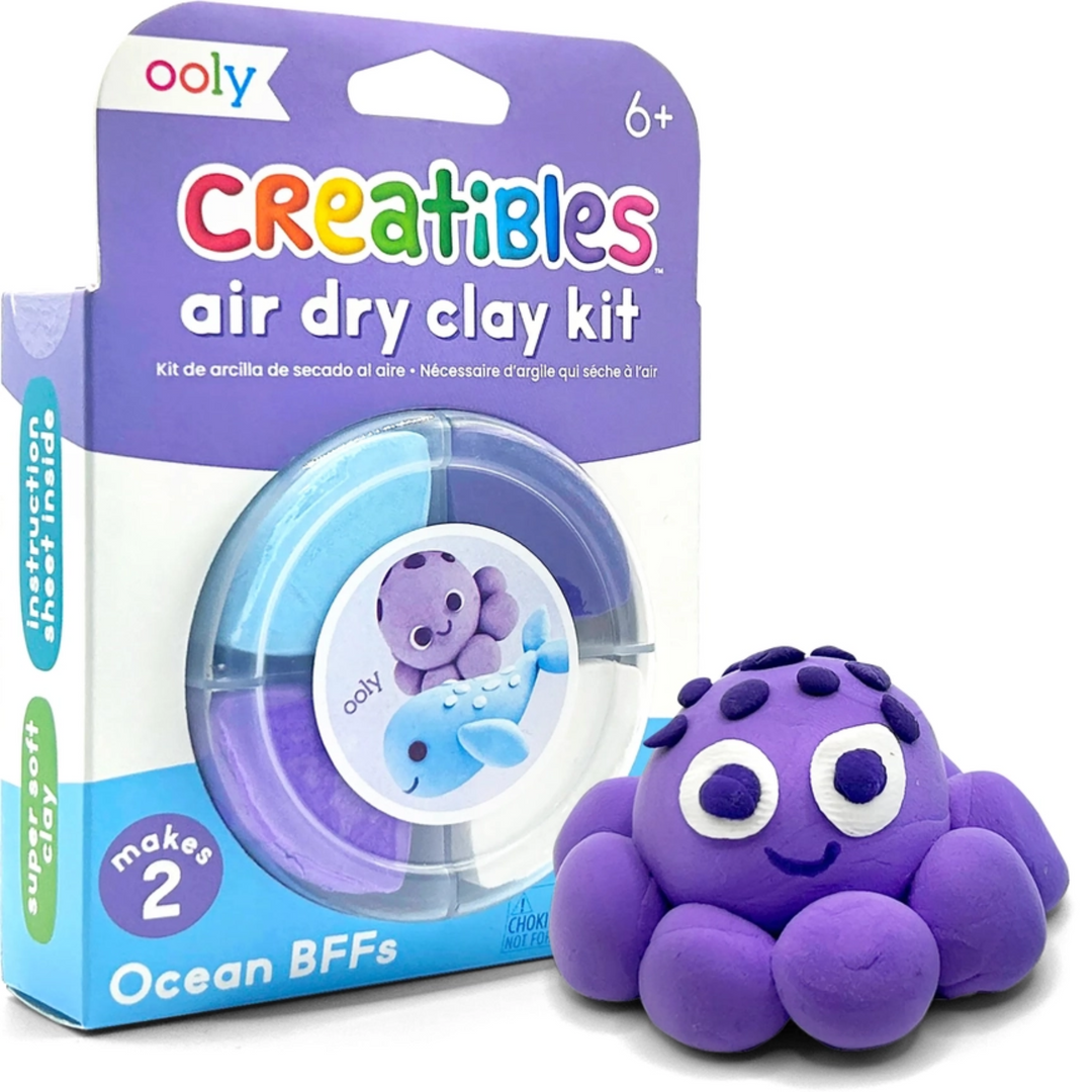 Creatibles D.I.Y. Air Dry Clay Kit: Ocean BFFs - Set of 4 front