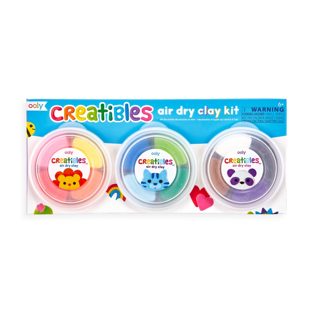 Creatibles DIY Air Dry Clay Kit - Set of 12 front