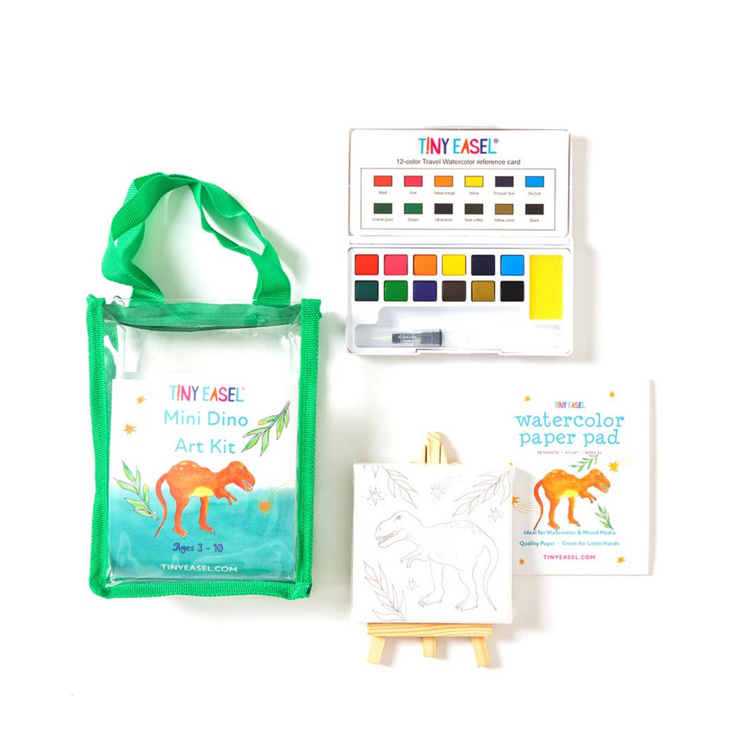 Mini Dino Art Kit front