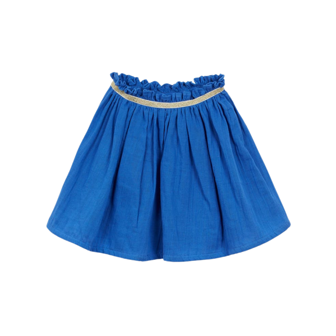 Double Veil Skirt in Cobalt front