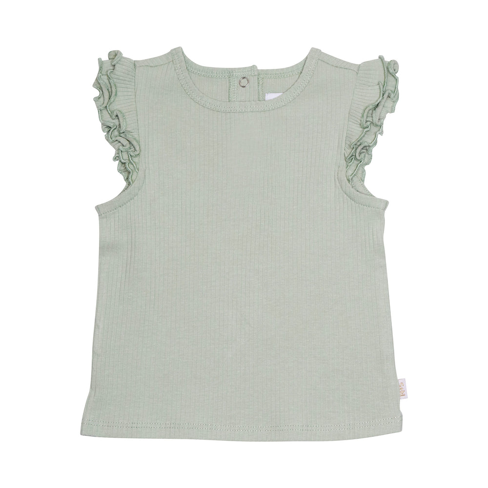 Elsa Flutter Tank in Desert Sage 2