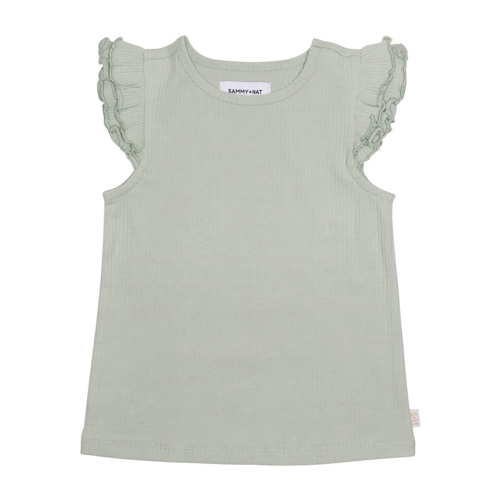 Elsa Flutter Tank in Desert Sage 1