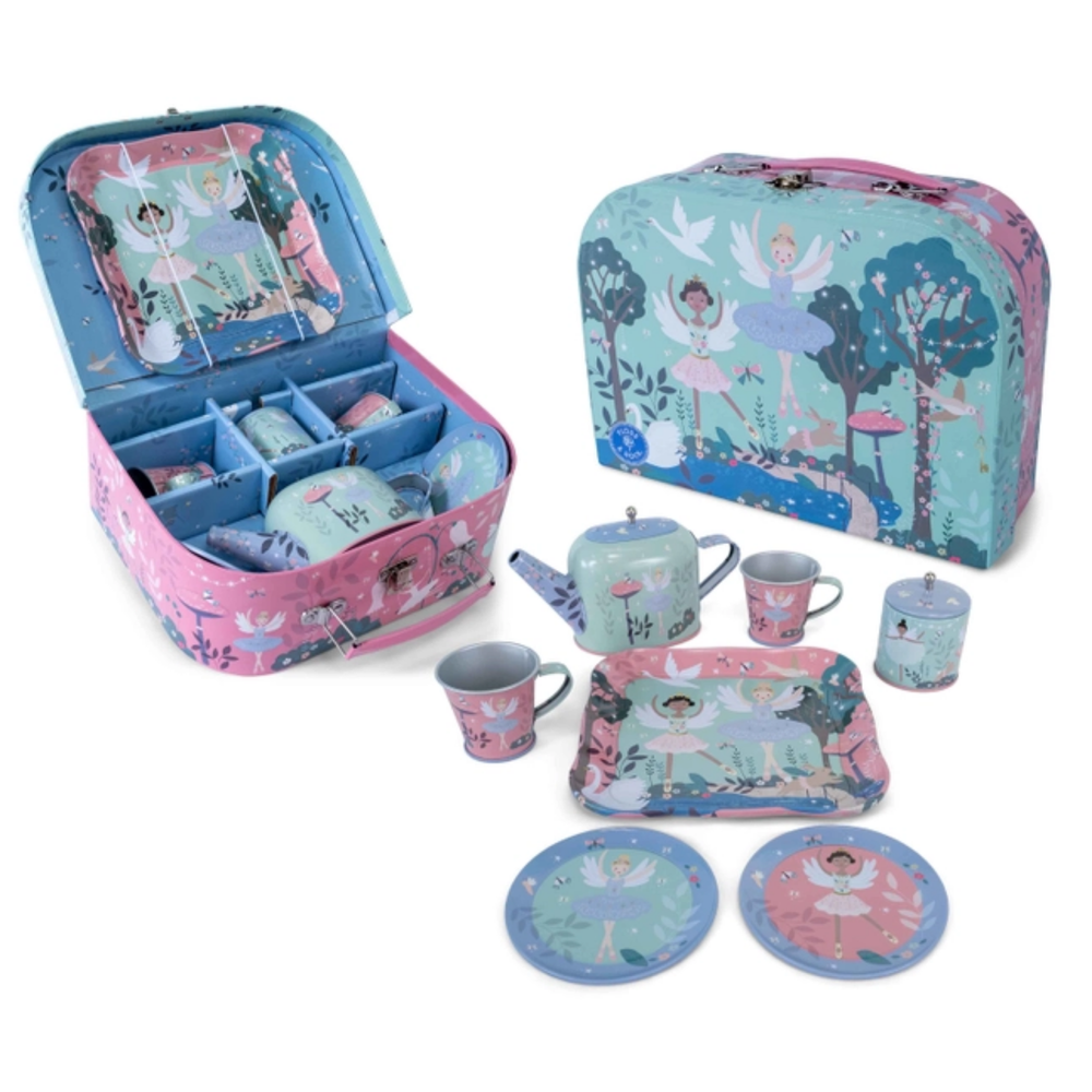 Enchanted 9pc Tea Set inside