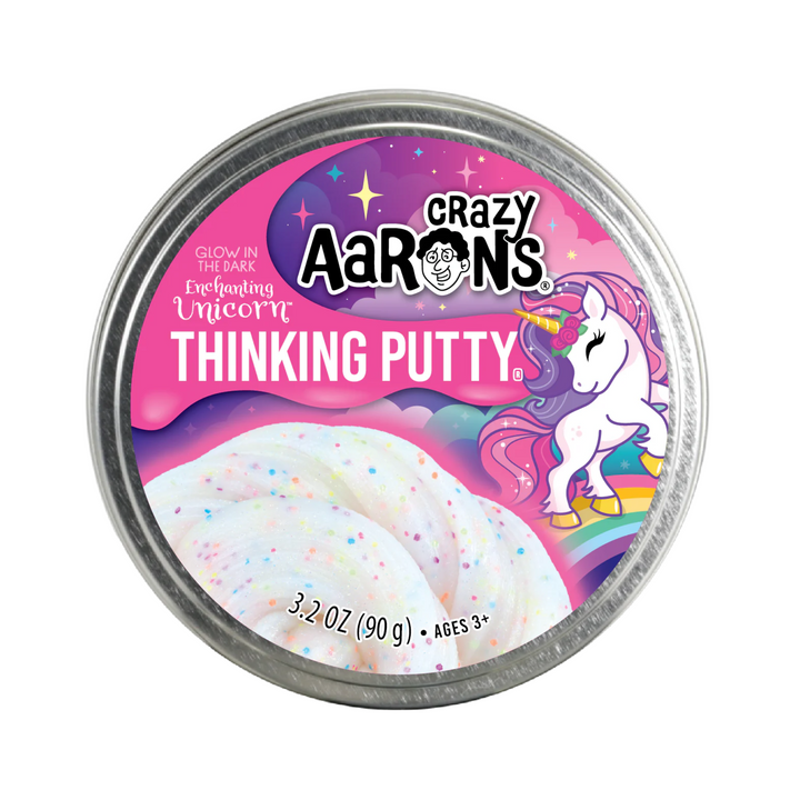 Enchanting Unicorn Glowbright Thinking Putty Tin in a can