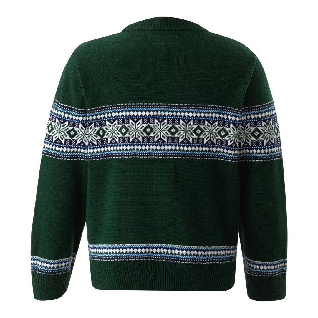 Fairisle Sweater in Green back