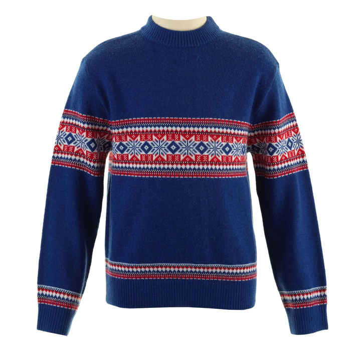 Fairisle Sweater in Navy front