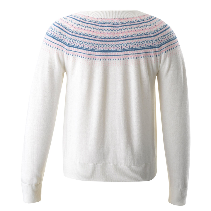 Fairisle Sweater in White back