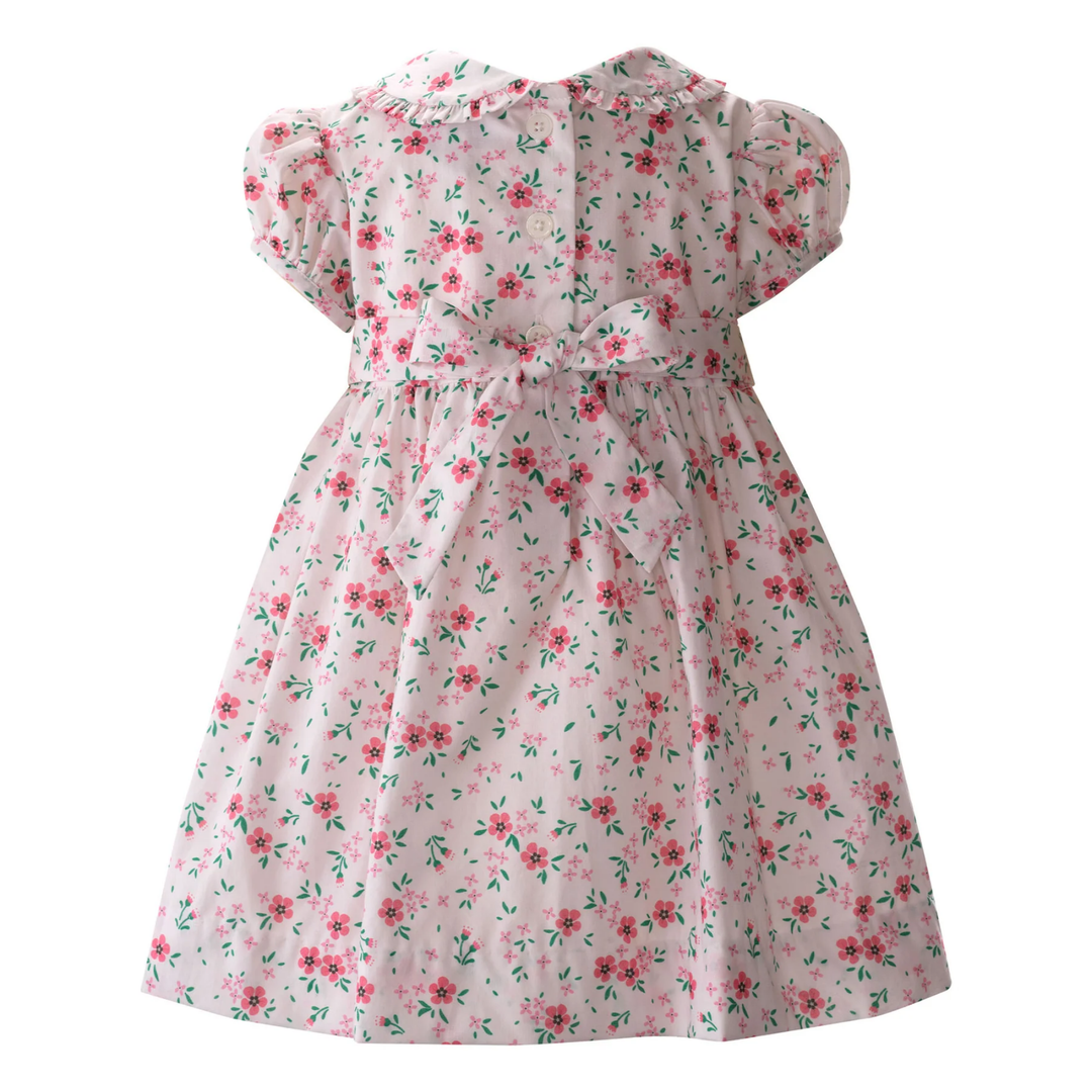 Floral Petal Smocked Dress & Bloomers back