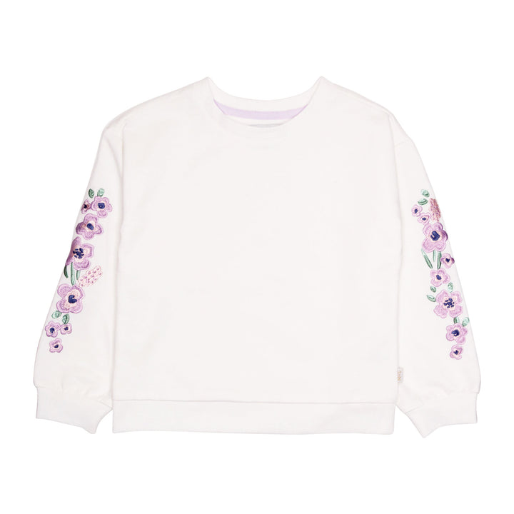 Frankie Sweatshirt with Lavender Flowers