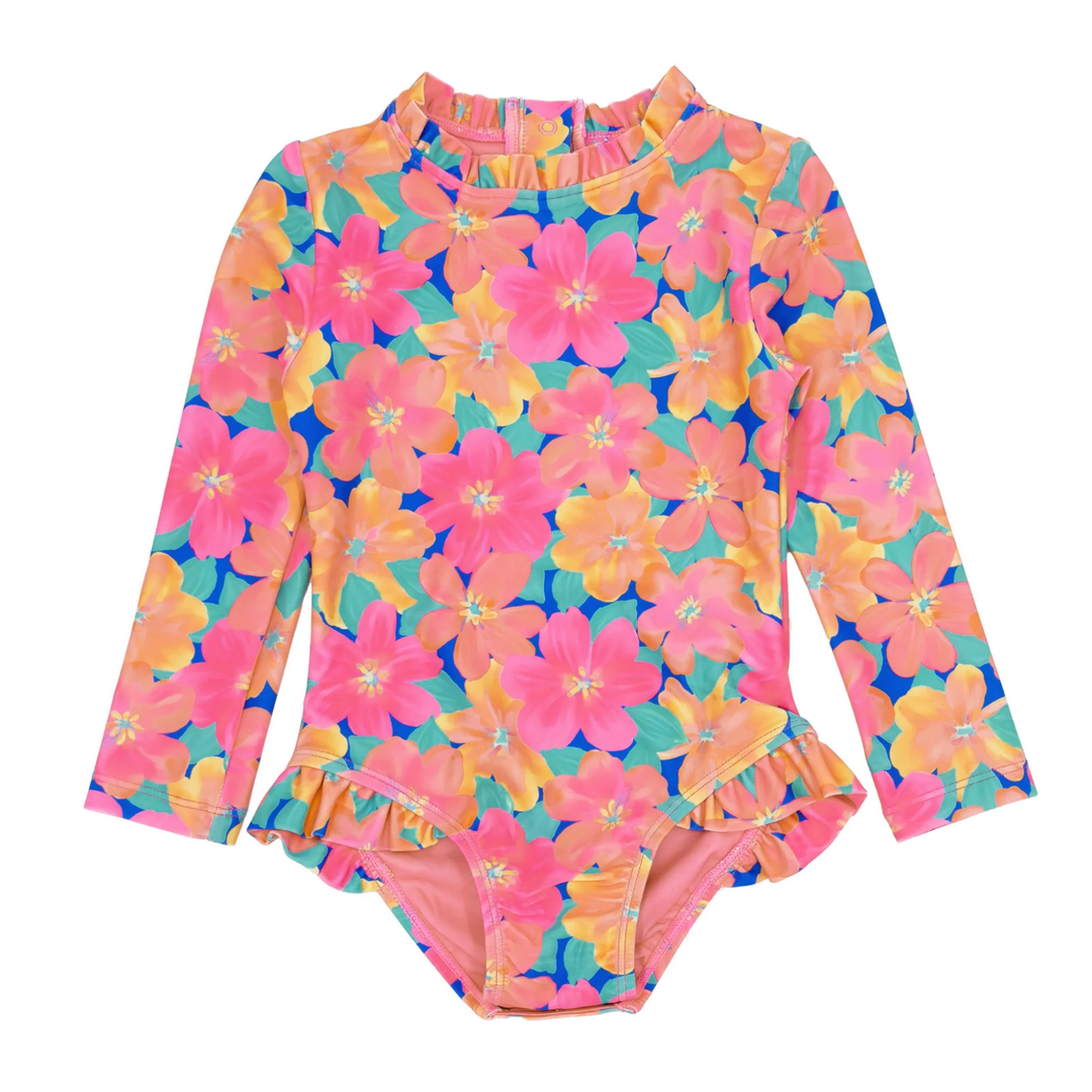 Frill Chaser Baby Surf Suit in Pink Carnation front