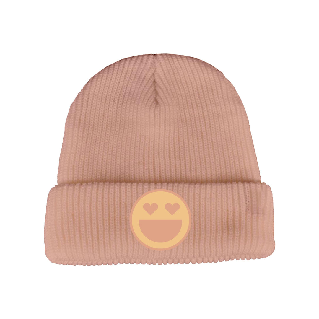 Get Happy Beanie in Rose front