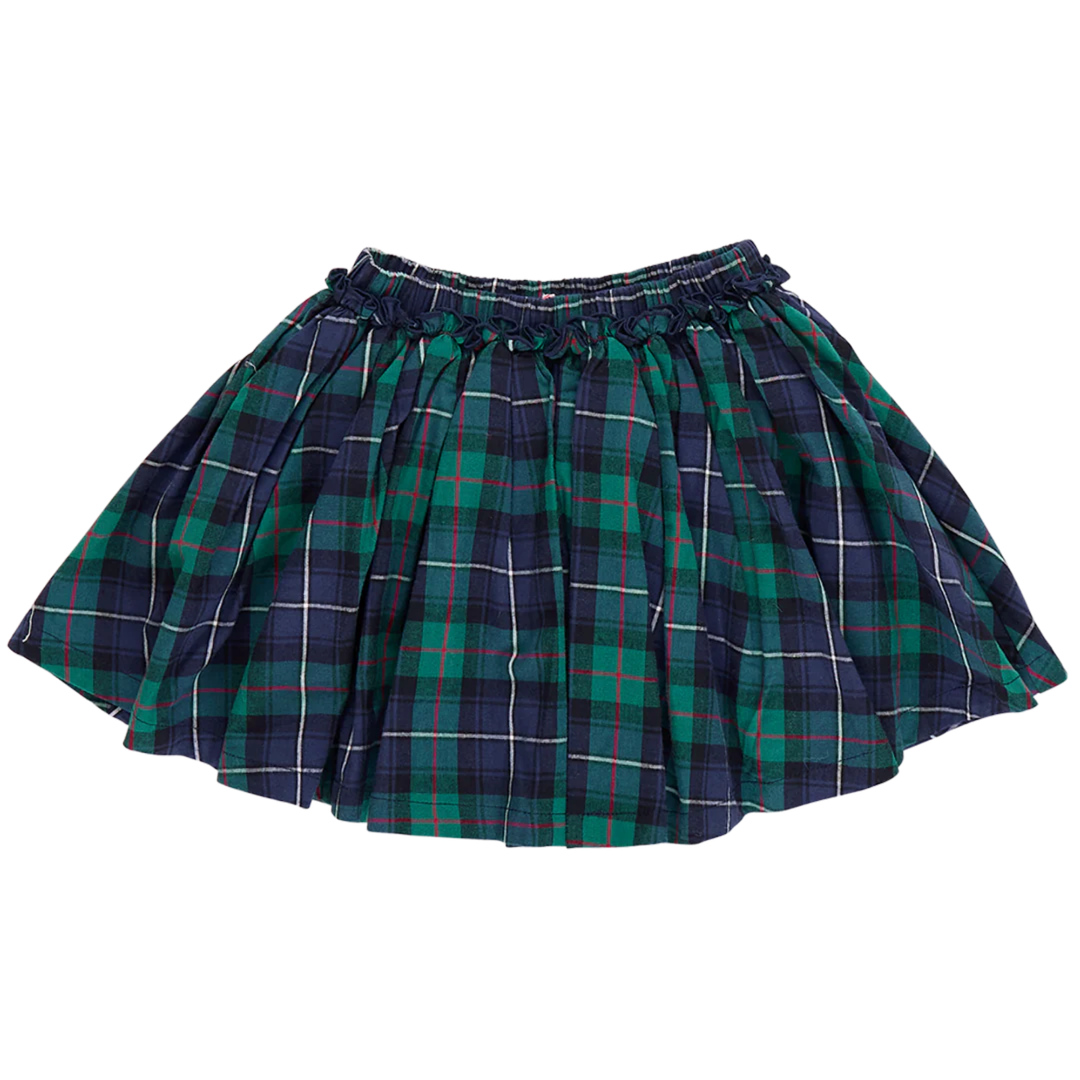 Gianna Skirt - Green Tartan front