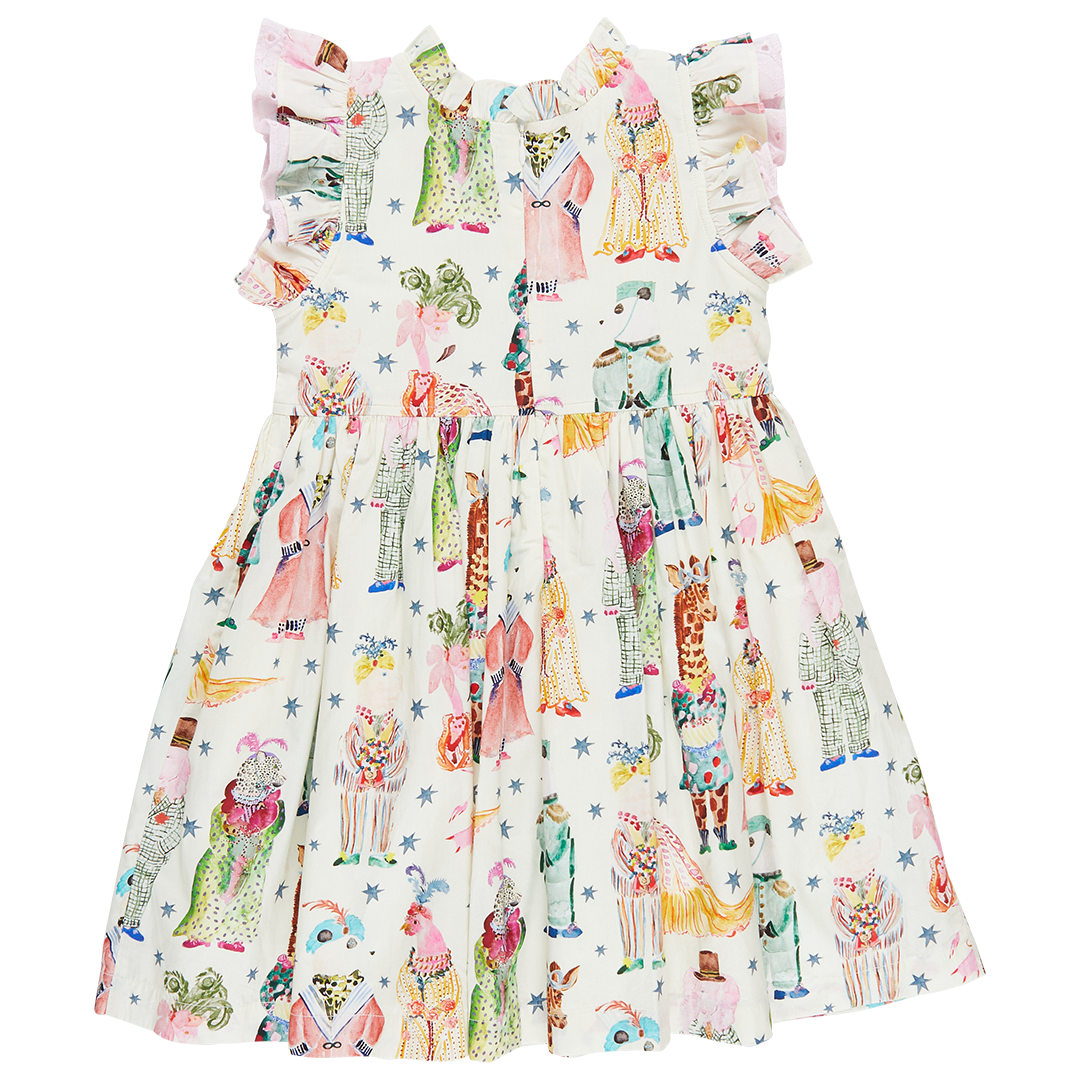 Leila Dress - Circus Animals back