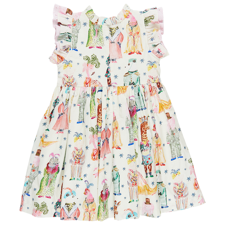 Leila Dress - Circus Animals back